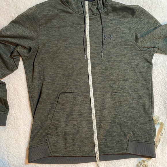 Under Armour Hoodie Mens Large Dark green excellent condition - Picture 7 of 9